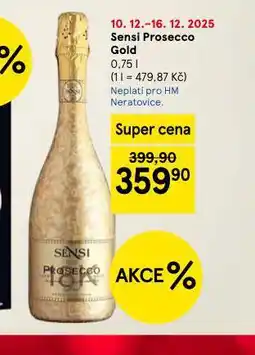 Tesco Sensi prosecco gold nabídka