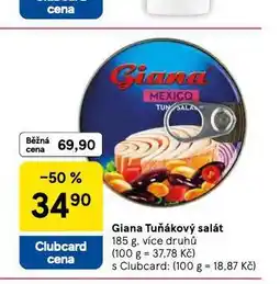 Tesco Giana tuňákový salát nabídka