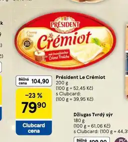 Tesco Président le crémiot nabídka