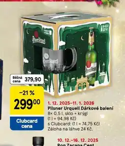 Tesco Pivo pilsner urquell dárkové balení nabídka