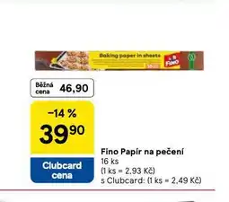 Tesco Fino papír na pečení nabídka