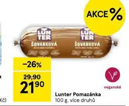 Tesco Lunter pomazánka nabídka
