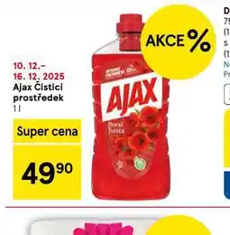 Tesco Ajax čistící prostředek nabídka