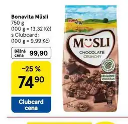 Tesco Bonavita müsli nabídka