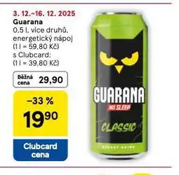 Tesco Guarana nabídka