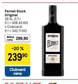 Tesco Fernet stock original nabídka