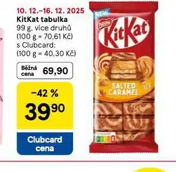 Tesco Kitkat tabulka nabídka