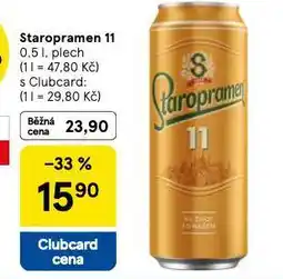 Tesco Pivo staropramen 11 nabídka
