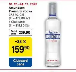 Tesco Amundsen premium vodka nabídka