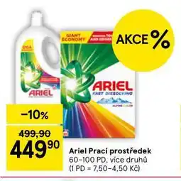 Tesco Ariel prací prostředek nabídka