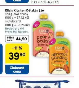 Tesco Ella´s kitchen dětská rýže nabídka