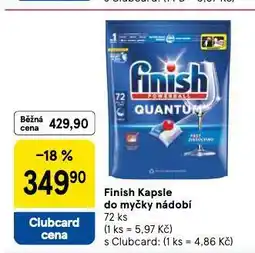 Tesco Finish kapsle do myčky nabídka