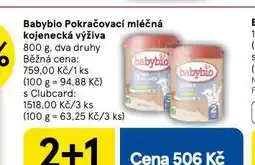Tesco Babybio pokračovací mléčná kojenecká výživa nabídka