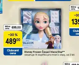 Tesco Disney frozen česací hlava elsa nabídka