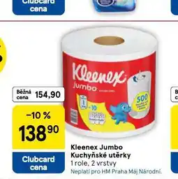 Tesco Kleenex jumbo kuchyňské utěrky nabídka