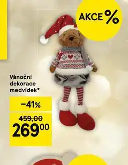 Tesco Vánoční dekorace medvídek nabídka