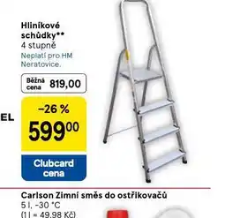 Tesco Hliníkové schůdky 4 stupně nabídka