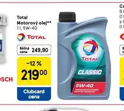 Tesco Total motorový olej 5w-40 nabídka