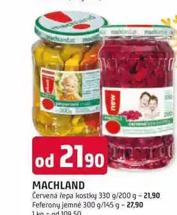 Trefa MACHLAND Červená řepa kostky 330 g/200 g nabídka