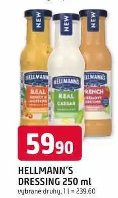 Trefa HELLMANN'S DRESSING 250 ml vybrané druhy nabídka
