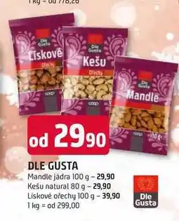 Trefa DLE GUSTA Mandle jádra 100 g nabídka