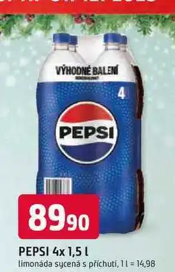 Trefa PEPSI 4x 1,5l limonáda sycená s příchutí nabídka