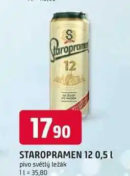 Trefa STAROPRAMEN 12 0,5 pivo světlý ležák nabídka