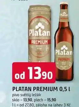 Trefa PLATAN PREMIUM 0,5 L sklo nabídka
