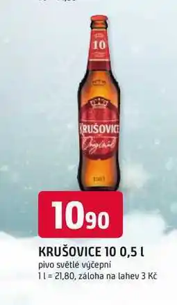 Trefa Krušovice 10° pivo výčepní světlé 0,5l nabídka