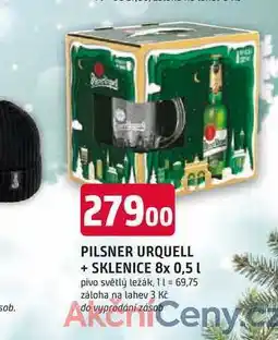 Trefa PILSNER URQUELL + SKLENICE 8x 0,5 l nabídka