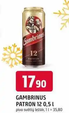 Trefa GAMBRINUS PATRON 12 0,5l nabídka