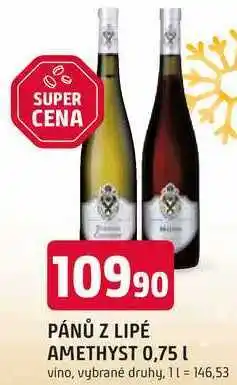 Trefa PÁNŮ Z LIPÉ AMETHYST 0,75l nabídka