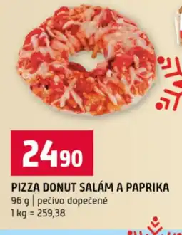 Terno Pizza donut salám a paprika nabídka