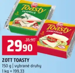 Terno Zott toasty nabídka