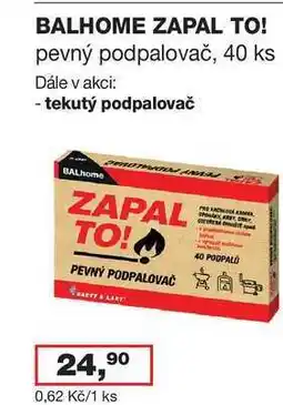 Ráj drogerie BALHOME ZAPAL TO! 40 ks nabídka