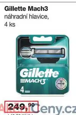 Ráj drogerie Gillette Mach3 4 ks nabídka
