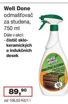 Ráj drogerie Well Done 750 ml nabídka