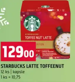 Terno Starbucks latte toffeenut nabídka