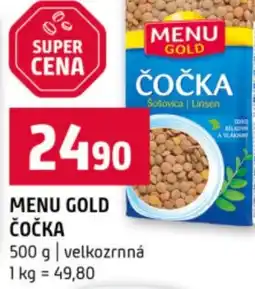 Terno Menu gold čočka nabídka