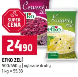 Terno Efko zelí nabídka