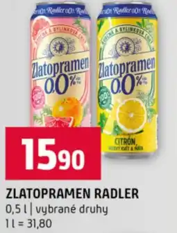 Terno Zlatopramen radler nabídka