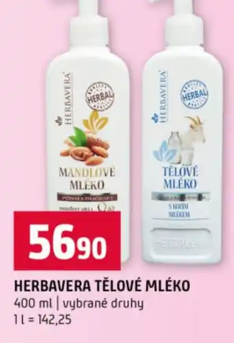 Herbavera tělové mléko