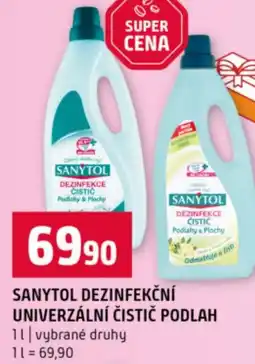 Terno Sanytol dezinfekční univerzální čistič podlah nabídka