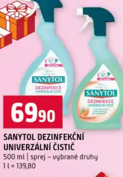 Terno Sanytol dezinfekční univerzální čistič nabídka