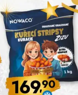Terno Nowaco kuřecí stripsy zizu premium, obalované nabídka