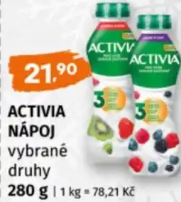 Terno Activia nápoj nabídka