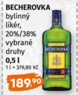 Terno Becherovka bylinný likér nabídka
