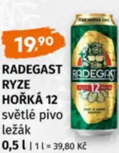 Terno Radegast ryze hořká 12 světlé pivo ležák nabídka