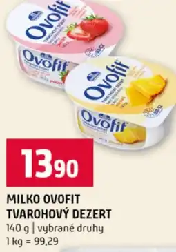 Terno Milko ovofit tvarohový dezert nabídka