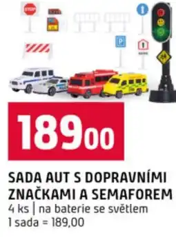 Terno Sada aut s dopravními značkami a semaforem nabídka
